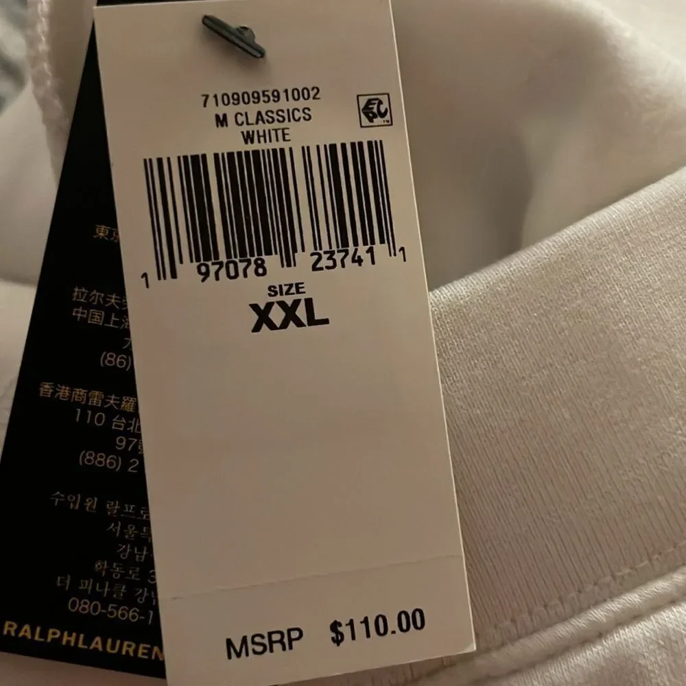 🆕 Polo Ralph Lauren Men’s 8 1/2”Triple Pony Fleece Shorts size XXL
